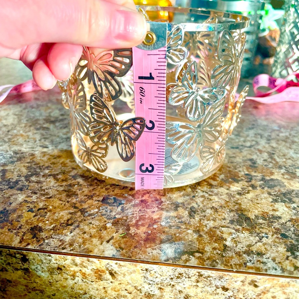 Bath & Body Works Butterfly Three Wick Candle Holder - Picture 7 of 7